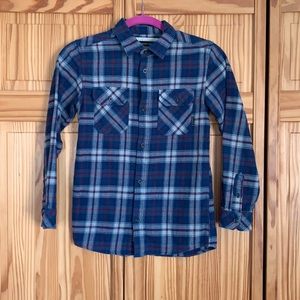 Quiksilver Boys Long Sleeve Flannel Shirt